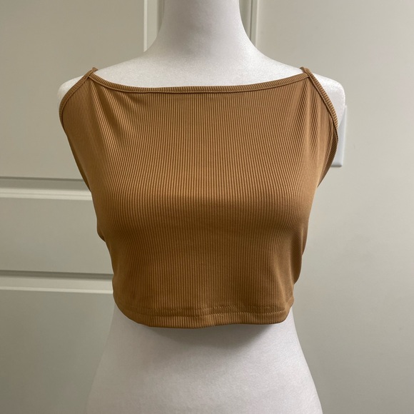 Strapped Ribbed Tank Top - Picture 2 of 2